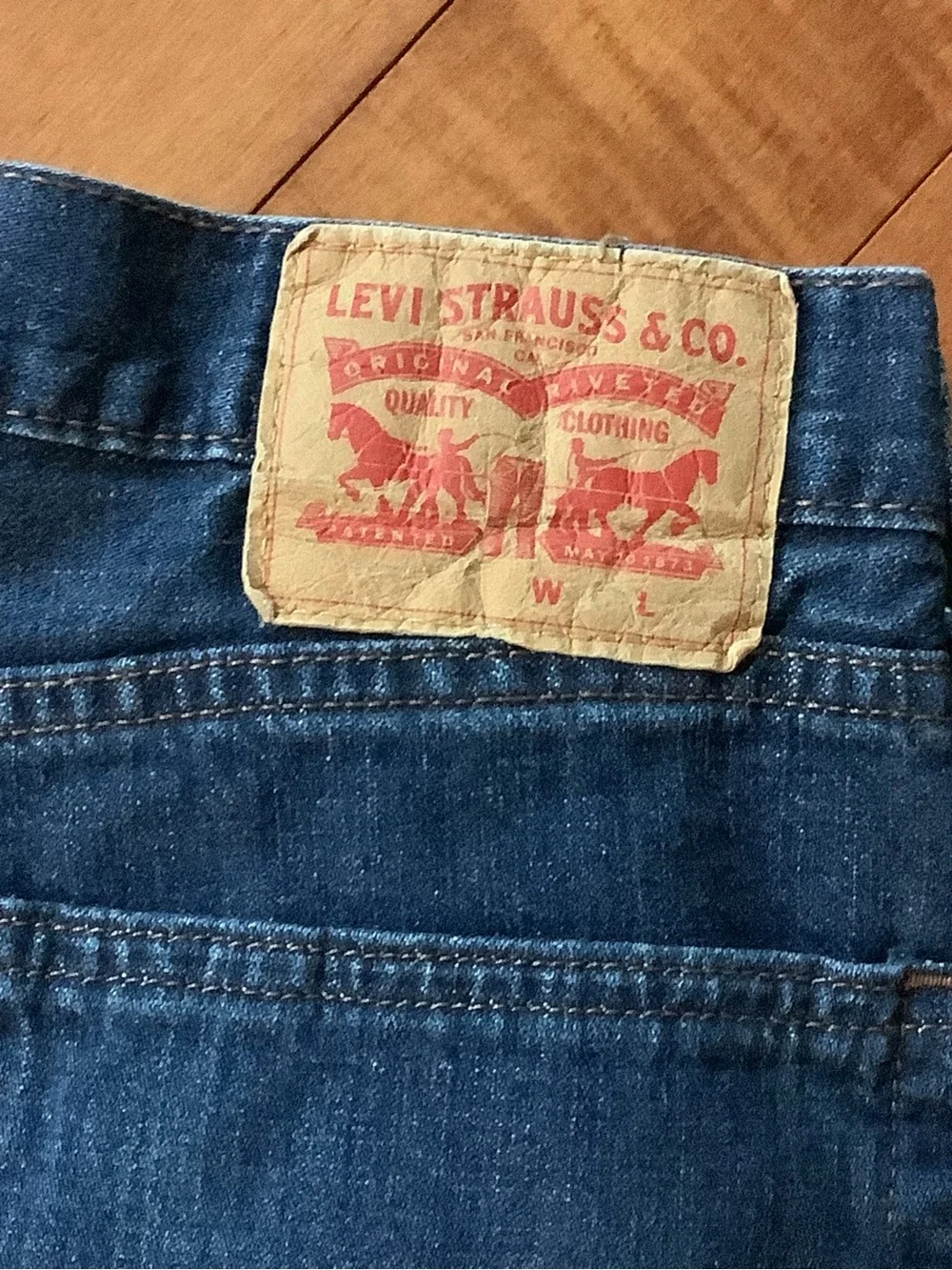 Levi's Men's 514 Slim Straight Jeans 36x36 - Medium Blue & Dark Blue